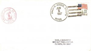 United States California Pacific House CPO 95725 4-bar  1987-1988  Philatelic.