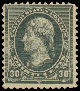 US SCOTT CLASSIC #228, Mint-VF-OG-Hinge Remnant with Paper Adhesion, SCV $400!