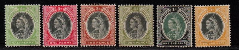 $Southern Nigeria Sc#1//9 M/H/F-VF, part set, ex. 5 7 9, Cv. $90