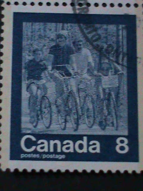 ​CANADA-1974-SC#632a  21ST SUMMER OLYMPIC GAMES-MONTREAL- BLOCK FANCY CANCEL VF-