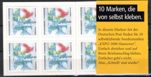 Germany Bund Scott # 2083a, mint nh, cpl stamp booklet, Mi # MH40