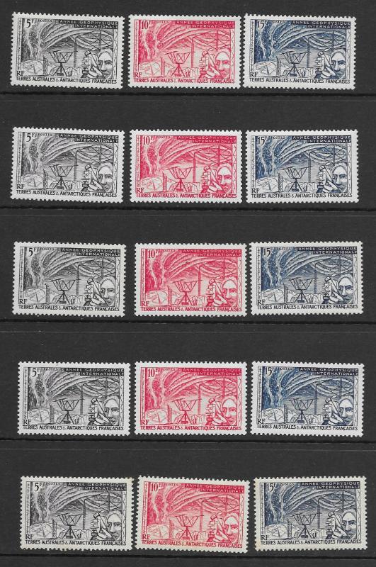 Antarctica FSAT 8-10 MVLH cpl. set x5 vf, see desc. CV$60.00