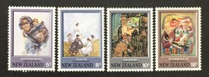 New Zealand 1973 #521-4, Paintings, MNH.