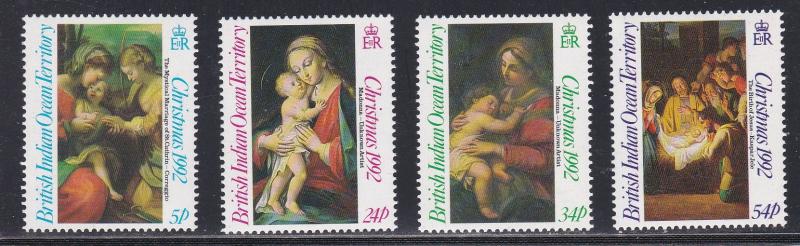 British Indian Ocean Territory # 128-131, Christmas, NH, 1/2 Cat.