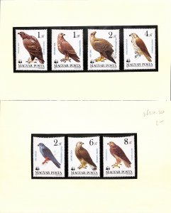 Hungary WWF World Wild Fund for Nature MNH stamps birds of prey eagles raptors