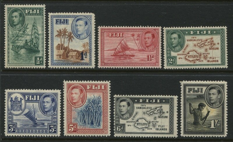 Fiji KGVI 1938 various from 1/2d to1/ mint o.g. hinged