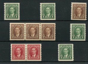 Mufti #238 to #240 COIL lot VF MNH Cat $100+ Canada mint