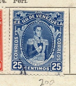 Venezuela 1914 Early Issue Fine Used 25c. NW-169145