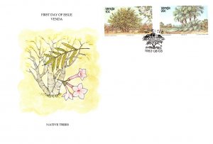 Venda, Worldwide First Day Cover, Flowers