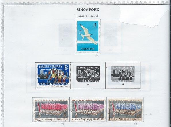 Singapore to '69. Mounted album pages [m/u]
