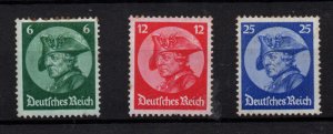 Germany 1933 Reichstag MNH set #479-481 (Toning on gum) WS36581