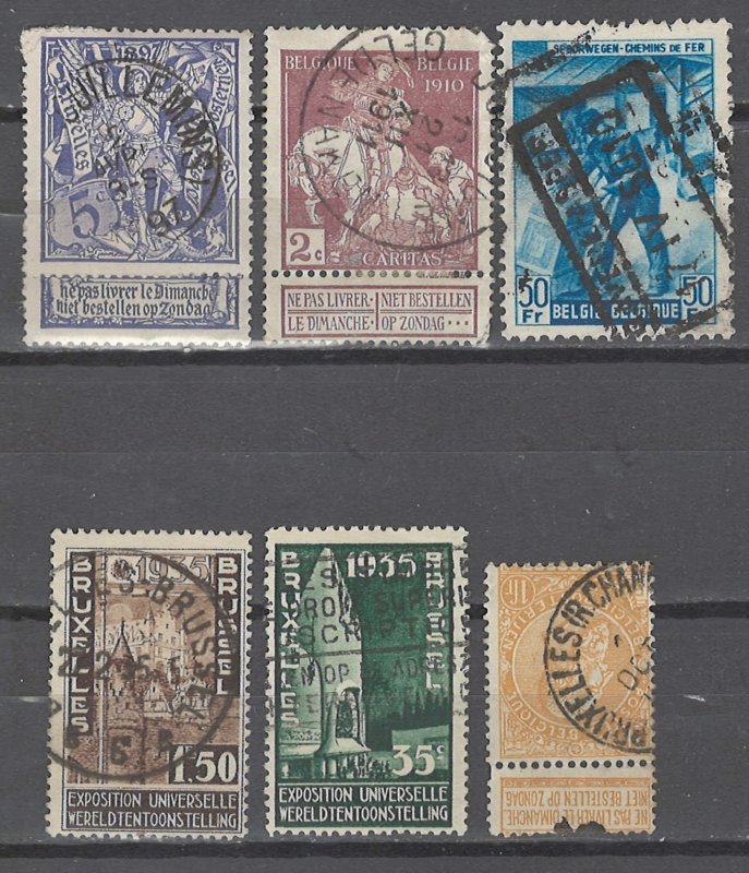 COLLECTION LOT # 3621 BELGIUM 6 STAMPS 1900+ CV+$15