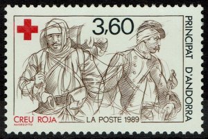 Andorra French #374  MNH - Red Cross (1989)