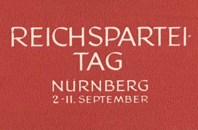 NSDAP Congress 1939 Nürnberg Party Rally Deustches Reich Stationery Postal Card