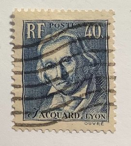 France 1934 Scott 295 used - 40c,  Joseph-Marie Jacquard