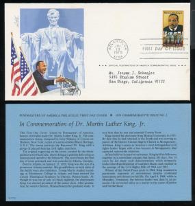 US 1771 ADDR Martin Luther King, Postmasters