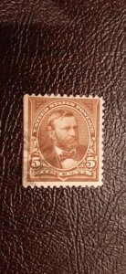 US Scott # 270; 5c U.S. Grant; used from 1895; F/VF centering;