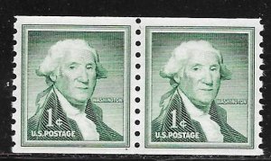 USA 1054b: 1c Washington, small holes, MNH, VF