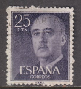 Spain 818 General Francisco Franco 1954