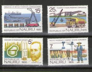 Nauru 120-123 MNH