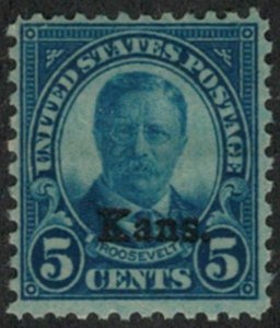 MALACK 663 F/VF OG NH, Deep Blue Color, Nice! n3708