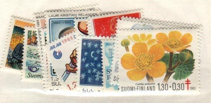 Finland Scott 675-87,B230-2 Mint NH (1983 Comm. Year Set) - Catalog Value $22.05