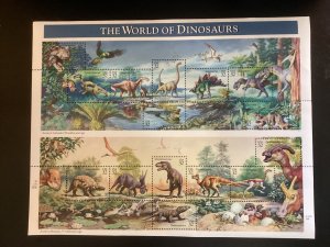 US Scott #3136 The World of Dinosaurs MNH Sheet