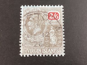 Virgin Islands #65 used 1928 George V 2sh6p black & red