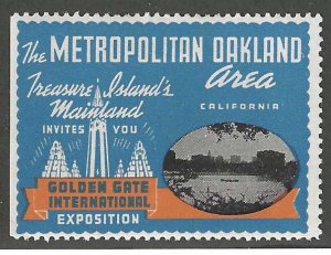 Metropolitan Oakland Area, Golden Gate International Expo, 1939-40 Poster Stamp