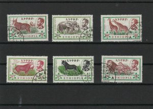 Ethiopia Cancelled Animal Stamps Ref 26244 