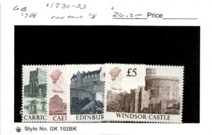 Great Britain, Postage Stamp, #1230-1233 Mint NH, 1988 Castles (AB)