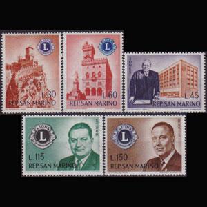 SAN MARINO 1960 - Scott# 466-70 Lions Club Set of 5 LH