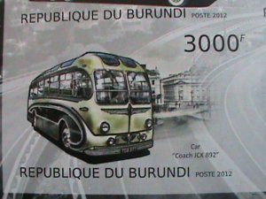 BURUNDI-2012-WORLD FAMOUS DELUXE BUS - IMPERF: MNH  SHEET-VERY FINE