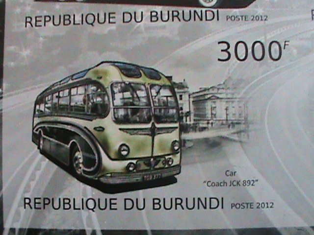 BURUNDI-2012-WORLD FAMOUS DELUXE BUS - IMPERF: MNH  SHEET-VERY FINE
