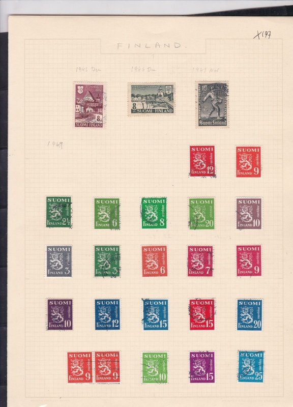 finland 1946-47 & 1950 stamps page ref 18050