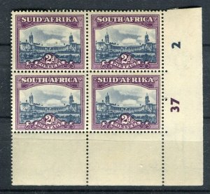 SOUTH AFRICA; 1930s-40s early Parliament Building MINT MNH CORNER BLOCK