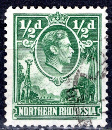 Northern Rhodesia; 1938: Sc. # 25: Used Single Stamp