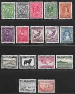 Newfoundland Short Set Scott Number 183-199 less 198 F/FVF H/NH Perkins Bacon