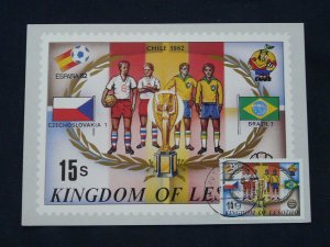 football world cup 1962 in Chile maximum card Lesotho 1982