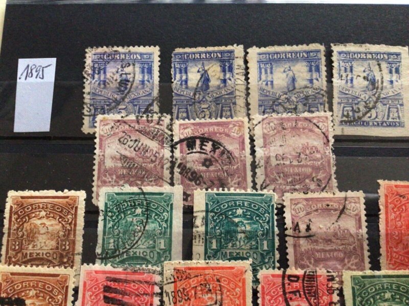 Mexico 1895 to 1900 used & unused stamps A12771