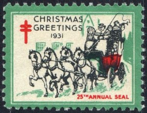 WX63 Christmas Seal (1931) MNH