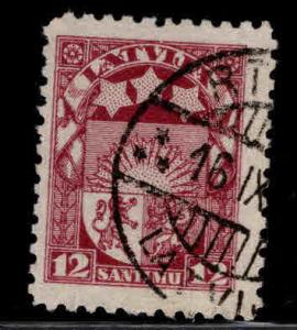 Latvia Scott 119 Used coat of arms stamp