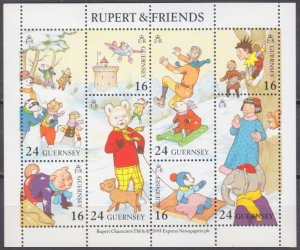 1993 Guernsey 590-597KL Animals in the drawings 7,00 €