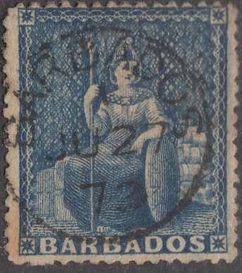 BARBADOS   #33  USED