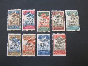 french wallis futuna 1943 Sc J24,27-32,34-5 MH