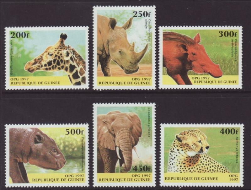 Guinea 1389-1394 Animals MNH VF