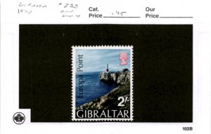 Gibraltar, Postage Stamp, #233 Mint NH, 1970 Europa Point (AB)