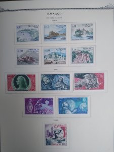 collection on pages Monaco 1966-69 complete mint many MNH GL: CV $98