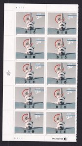 Scott #3261 Space Shuttle Landing Plate Block of 10 Stamps - MNH Left