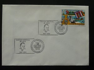 chess slogan postmark on cover Romania 1992